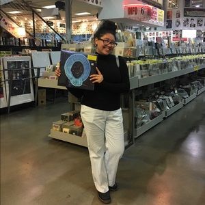 Blue Striped Trousers